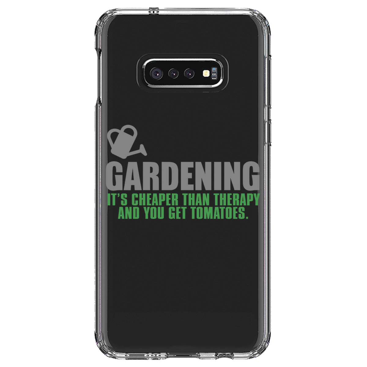Gardening, Cheaper Than Therapy & You Get Tomatoes Clear Shockproof iPhone Case, view 18