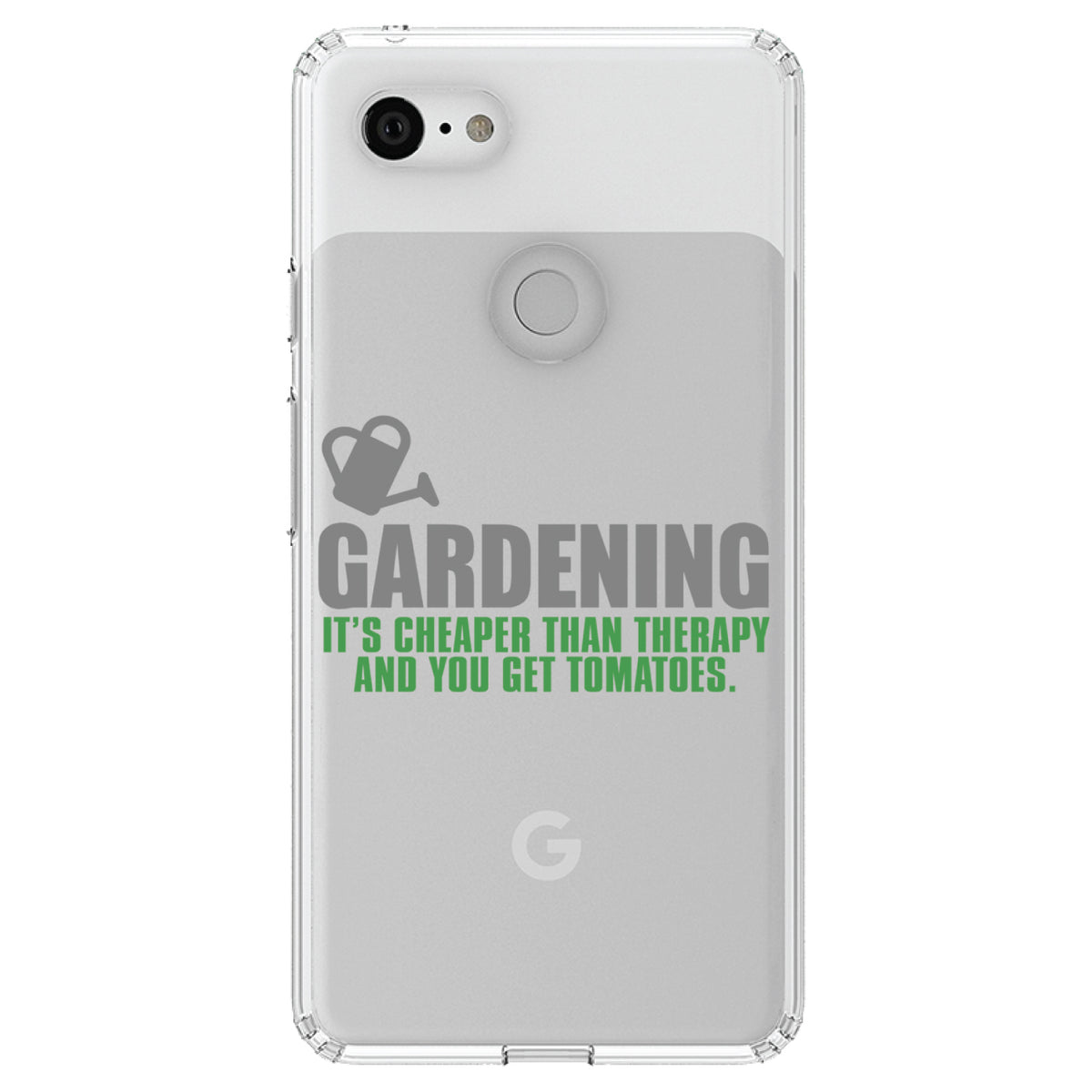 Gardening, Cheaper Than Therapy & You Get Tomatoes Clear Shockproof iPhone Case, view 21