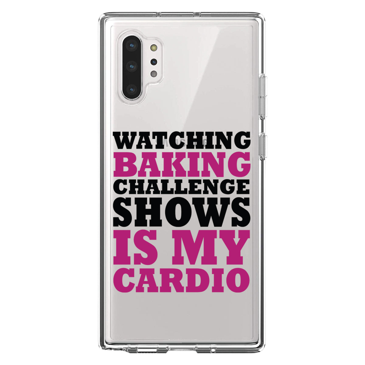 Watching Baking Shows is My Cardio Clear Shockproof iPhone Case, view 10