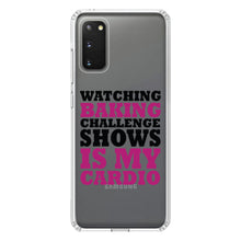DistinctInk® Clear Shockproof Hybrid Case for Apple iPhone / Samsung Galaxy / Google Pixel - Watching Baking Shows is My Cardio