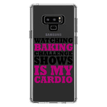DistinctInk® Clear Shockproof Hybrid Case for Apple iPhone / Samsung Galaxy / Google Pixel - Watching Baking Shows is My Cardio