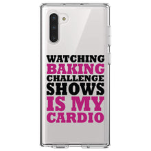 DistinctInk® Clear Shockproof Hybrid Case for Apple iPhone / Samsung Galaxy / Google Pixel - Watching Baking Shows is My Cardio