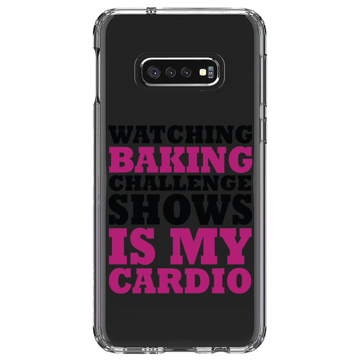 Watching Baking Shows is My Cardio Clear Shockproof iPhone Case, view 18
