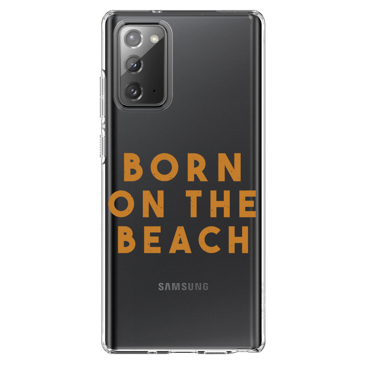 Born on the Beach Clear Shockproof iPhone Case, view 8