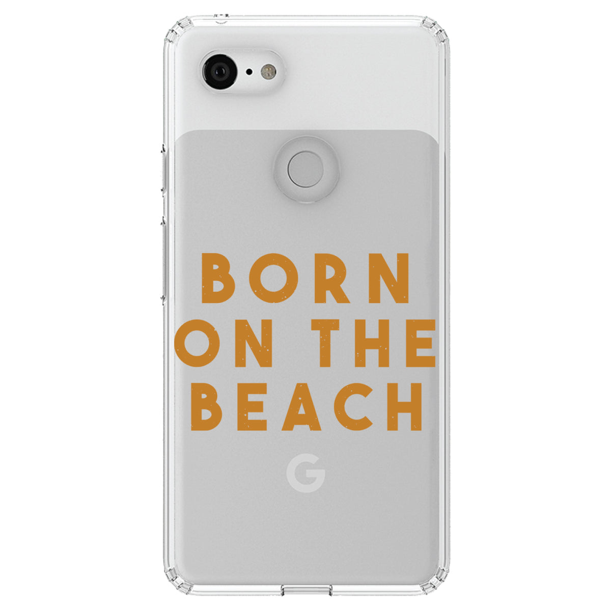 Born on the Beach Clear Shockproof iPhone Case, view 22