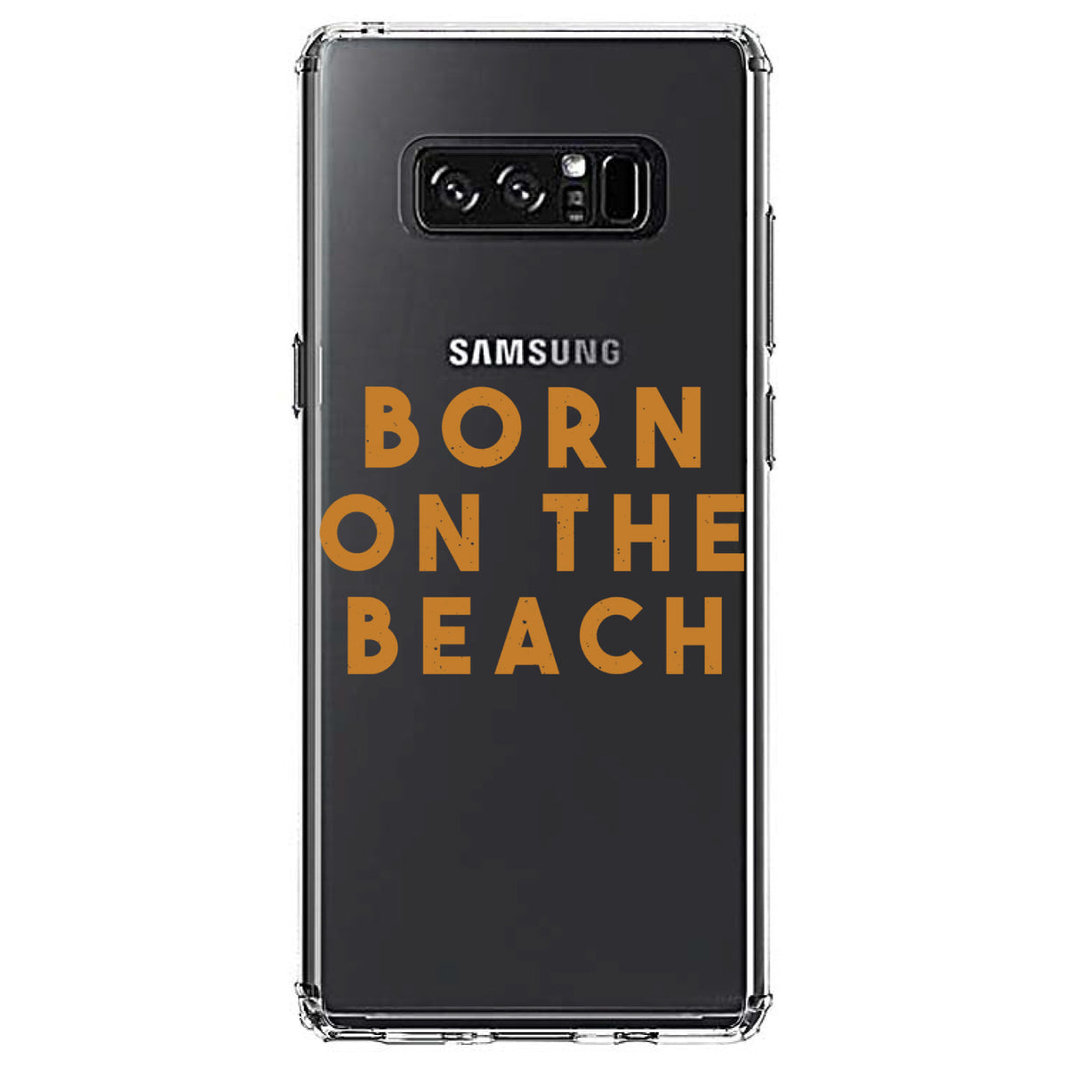 Born on the Beach Clear Shockproof iPhone Case, view 12