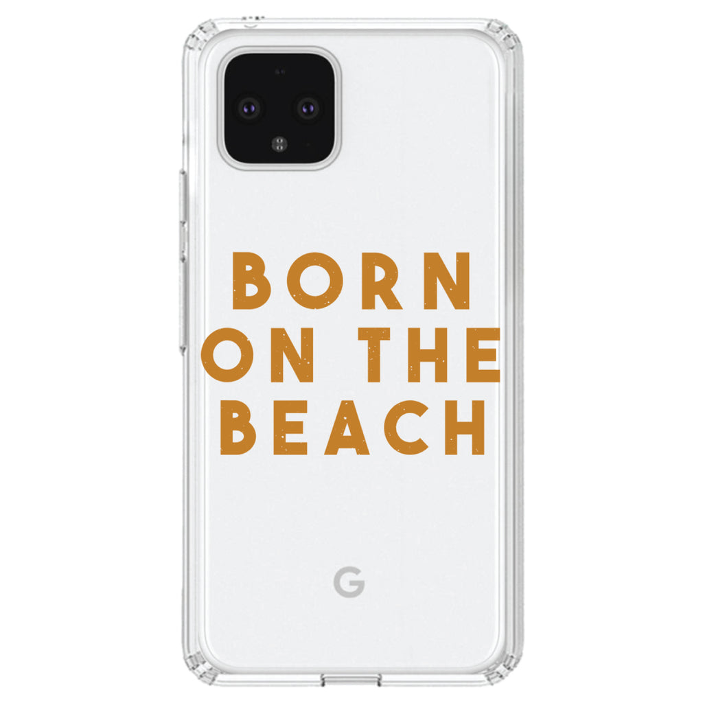 Born on the Beach Clear Shockproof iPhone Case, view 24
