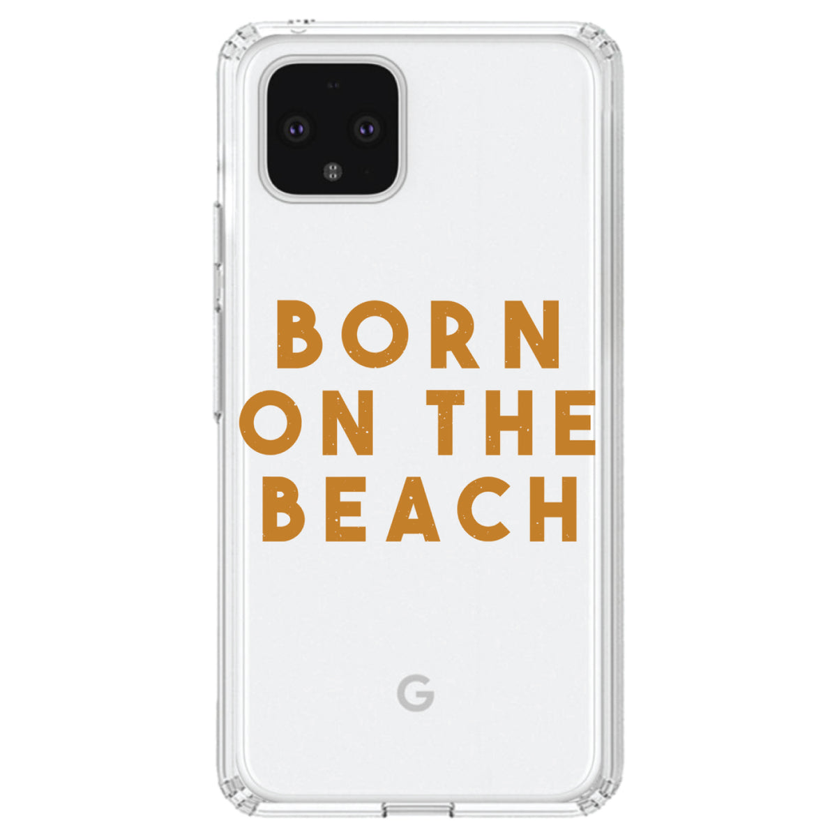 Born on the Beach Clear Shockproof iPhone Case, view 23