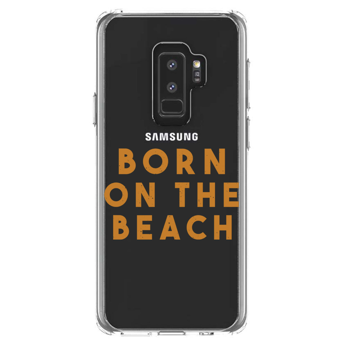 Born on the Beach Clear Shockproof iPhone Case, view 20