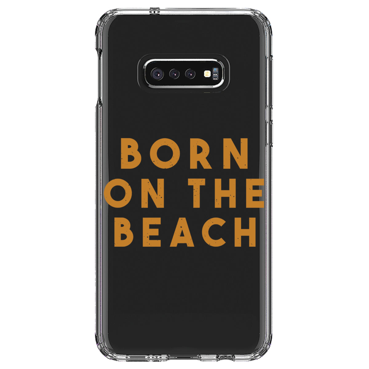 Born on the Beach Clear Shockproof iPhone Case, view 18