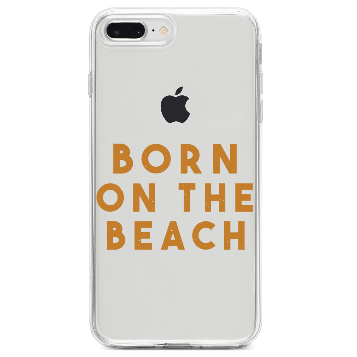 Born on the Beach Clear Shockproof iPhone Case, view 6