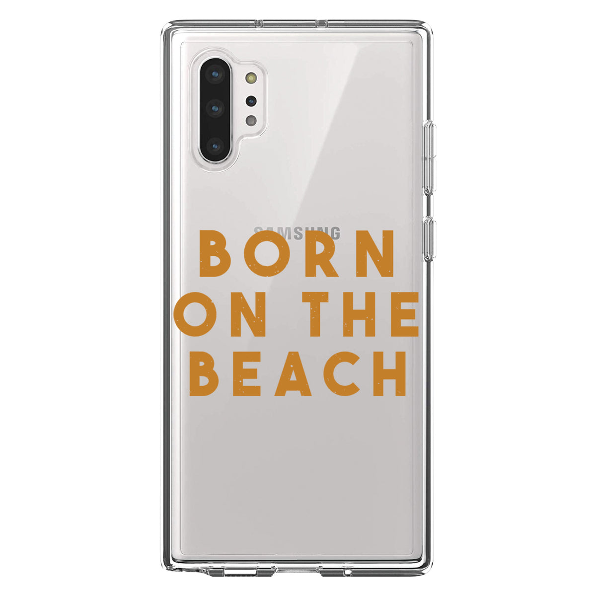 Born on the Beach Clear Shockproof iPhone Case, view 10