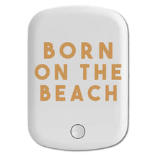 DistinctInk Magnetic Battery Pack, Wireless Portable Charger with USB-C Cable, Compatible with MagSafe iPhone 14 / 13 / 12 Series - Born on the Beach