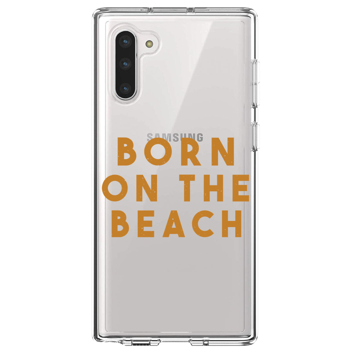 Born on the Beach Clear Shockproof iPhone Case, view 9