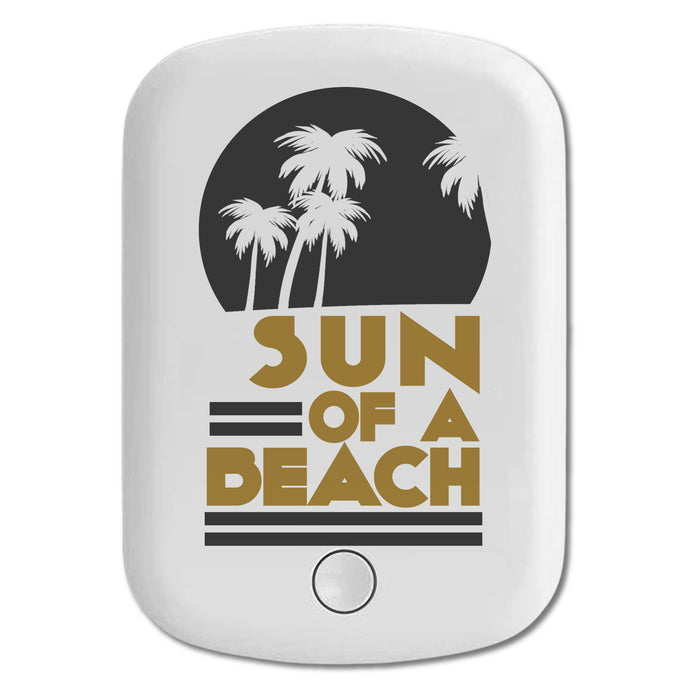 DistinctInk Magnetic Battery Pack, Wireless Portable Charger with USB-C Cable, Compatible with MagSafe iPhone 14 / 13 / 12 Series - Sun of a Beach