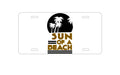 Custom Aluminum Decorative Vanity Front License Plate - Sun of a Beach