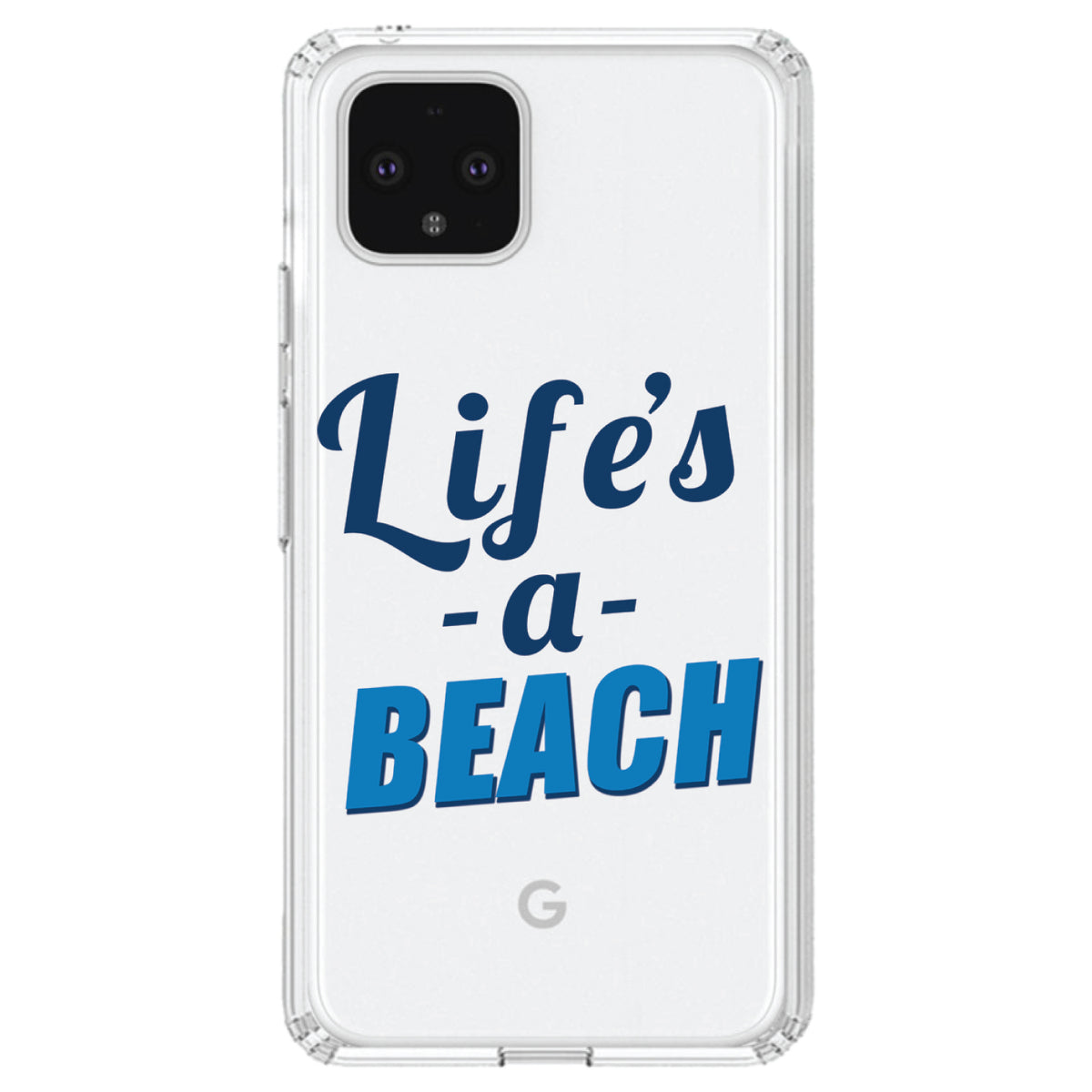 Life's a Beach Clear Shockproof iPhone Case, view 23