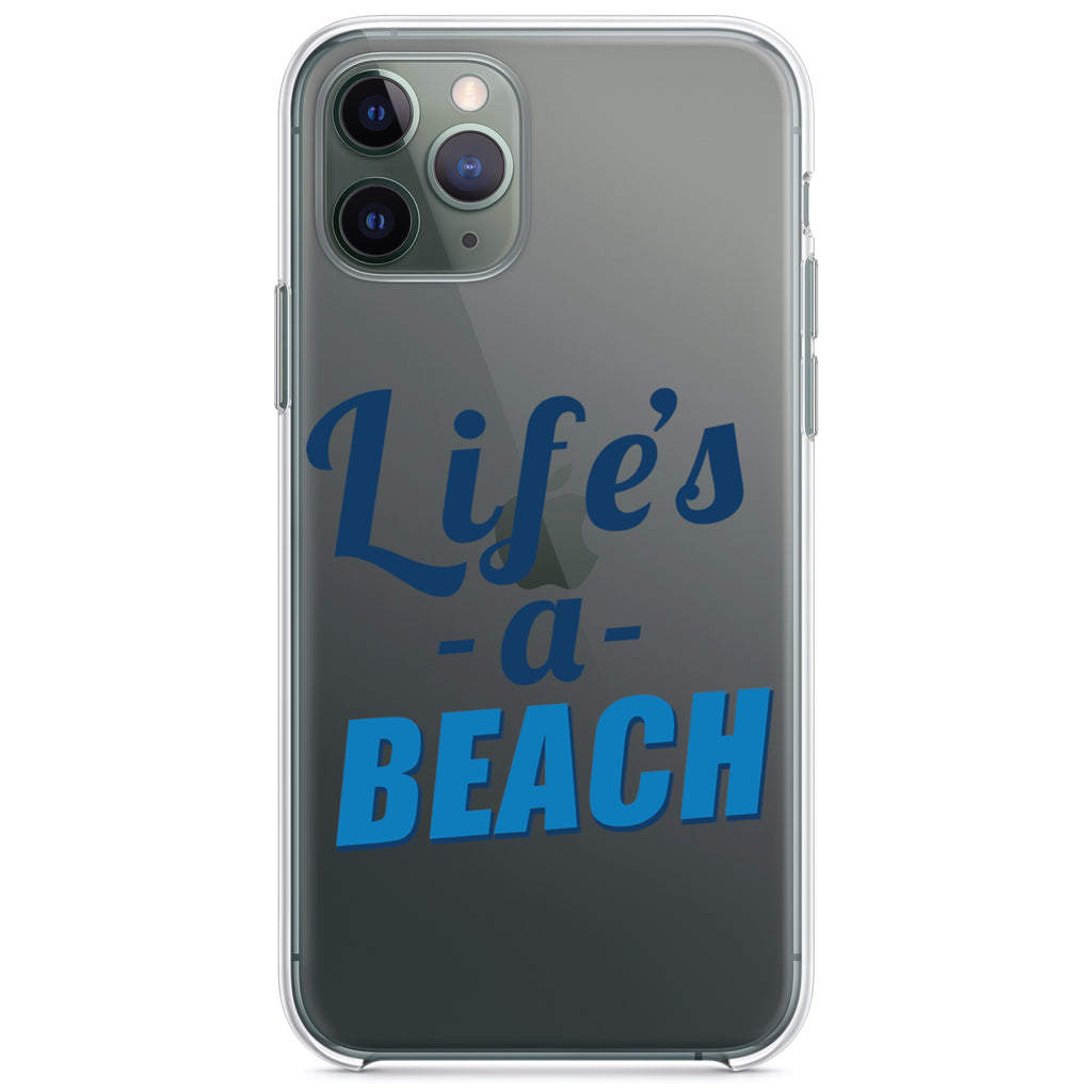 Life's a Beach Clear Shockproof iPhone Case