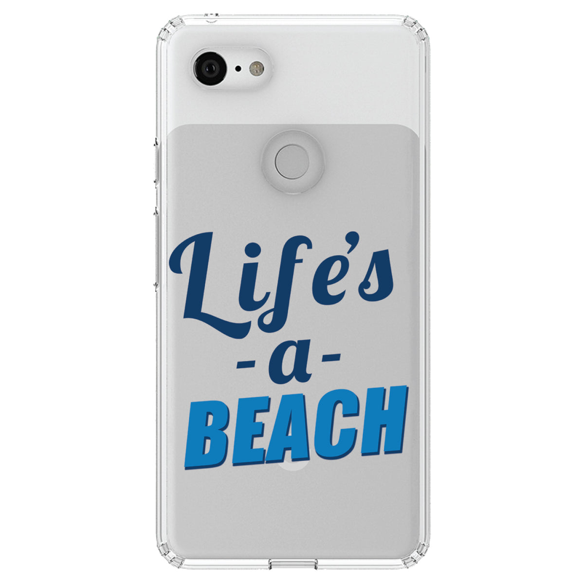 Life's a Beach Clear Shockproof iPhone Case, view 22