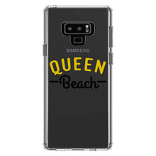 DistinctInk® Clear Shockproof Hybrid Case for Apple iPhone / Samsung Galaxy / Google Pixel - Queen Beach