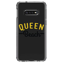 DistinctInk® Clear Shockproof Hybrid Case for Apple iPhone / Samsung Galaxy / Google Pixel - Queen Beach