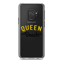 DistinctInk® Clear Shockproof Hybrid Case for Apple iPhone / Samsung Galaxy / Google Pixel - Queen Beach