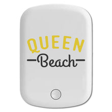 DistinctInk Magnetic Battery Pack, Wireless Portable Charger with USB-C Cable, Compatible with MagSafe iPhone 14 / 13 / 12 Series - Queen Beach
