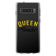 DistinctInk® Clear Shockproof Hybrid Case for Apple iPhone / Samsung Galaxy / Google Pixel - Queen Beach