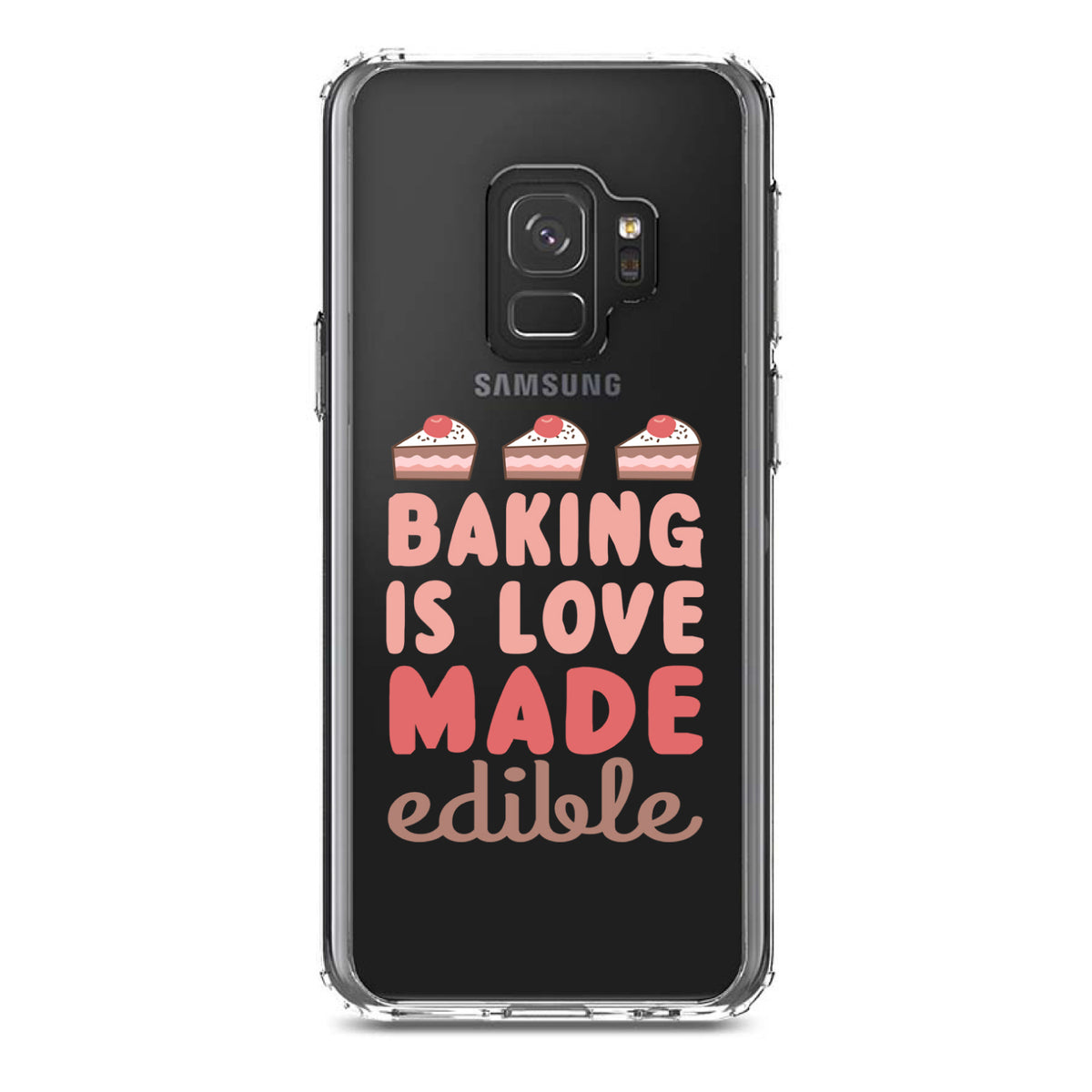 Back is Love Made Edible Clear Shockproof iPhone Case, view 19