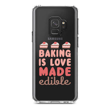 DistinctInk® Clear Shockproof Hybrid Case for Apple iPhone / Samsung Galaxy / Google Pixel - Back is Love Made Edible