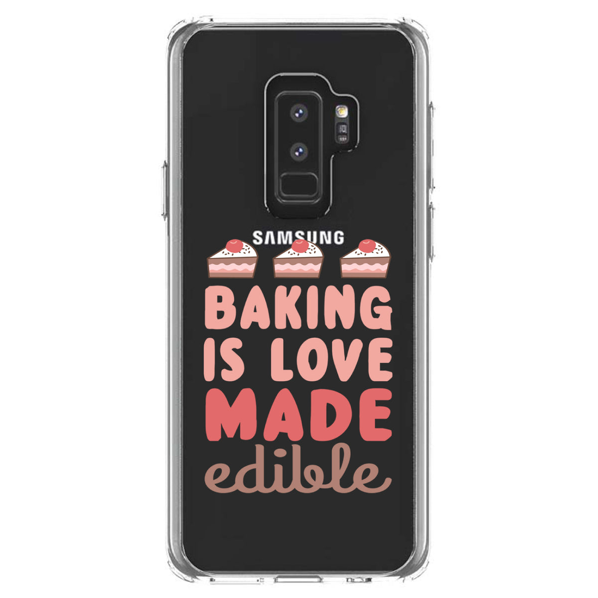 Back is Love Made Edible Clear Shockproof iPhone Case, view 20
