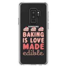DistinctInk® Clear Shockproof Hybrid Case for Apple iPhone / Samsung Galaxy / Google Pixel - Back is Love Made Edible
