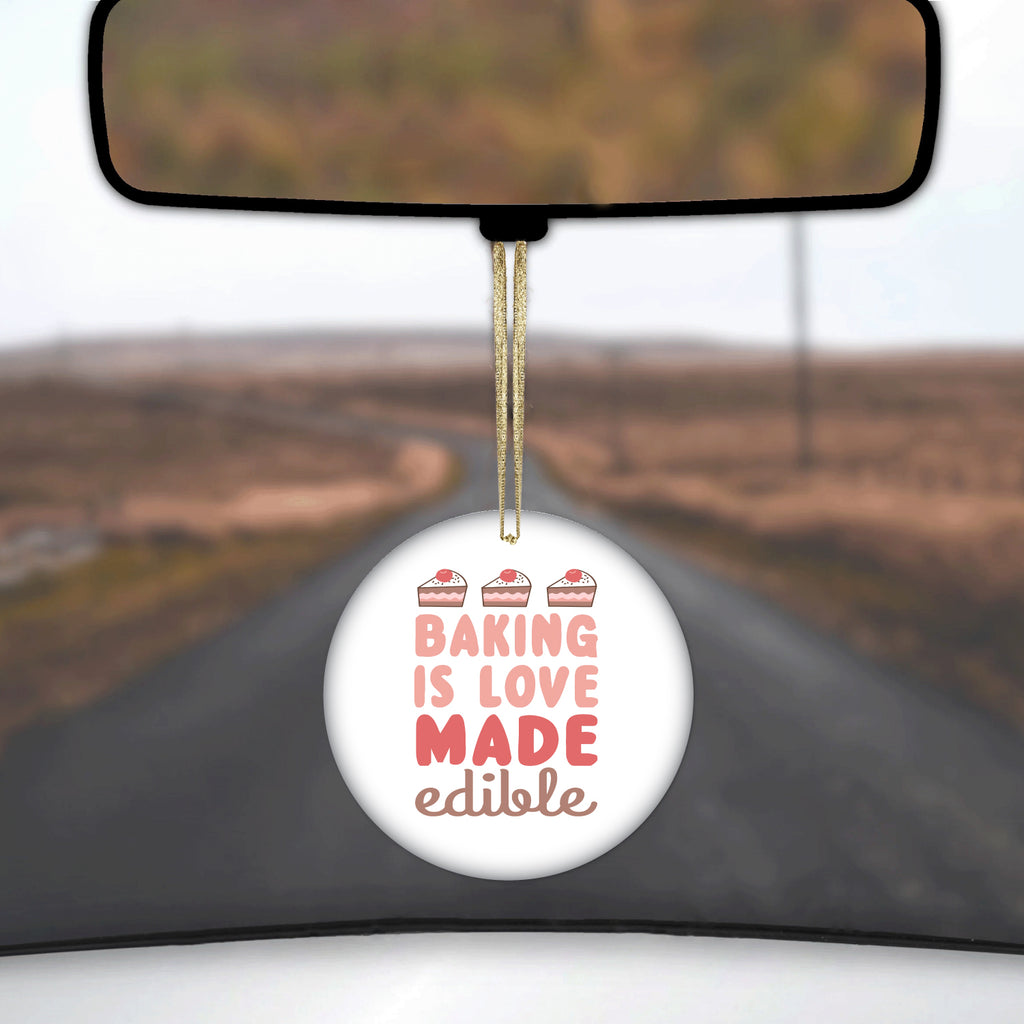 Back is Love Made Edible Ceramic Ornament, view 3