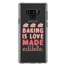 DistinctInk® Clear Shockproof Hybrid Case for Apple iPhone / Samsung Galaxy / Google Pixel - Back is Love Made Edible