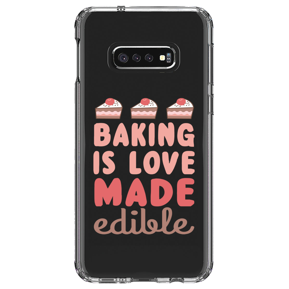 Back is Love Made Edible Clear Shockproof iPhone Case, view 18