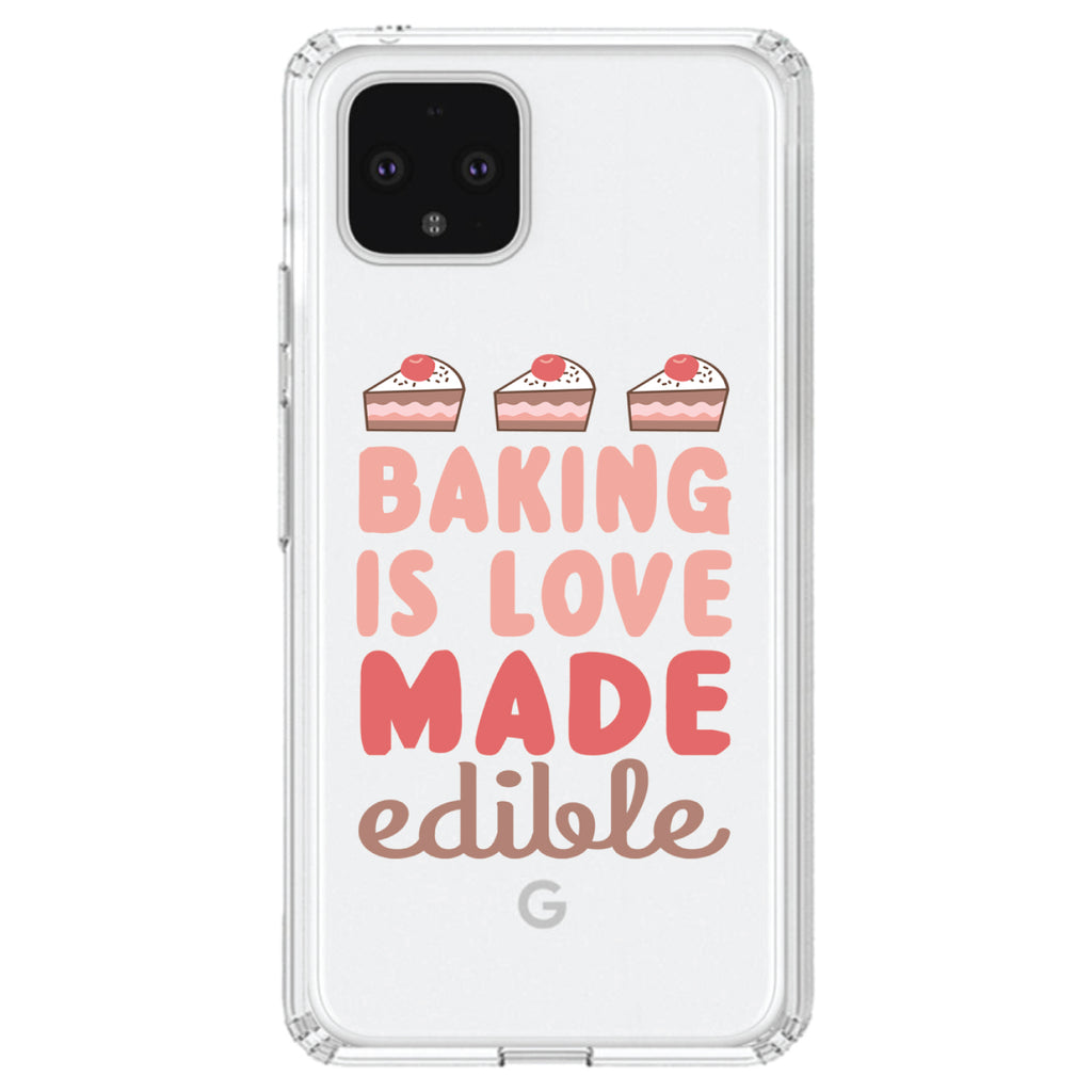 Back is Love Made Edible Clear Shockproof iPhone Case, view 24