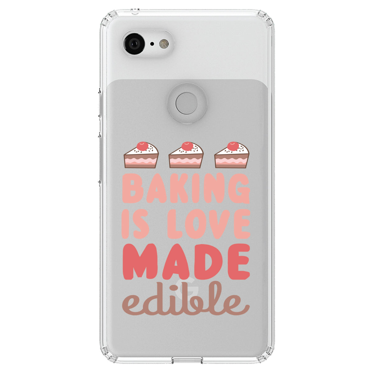 Back is Love Made Edible Clear Shockproof iPhone Case, view 21