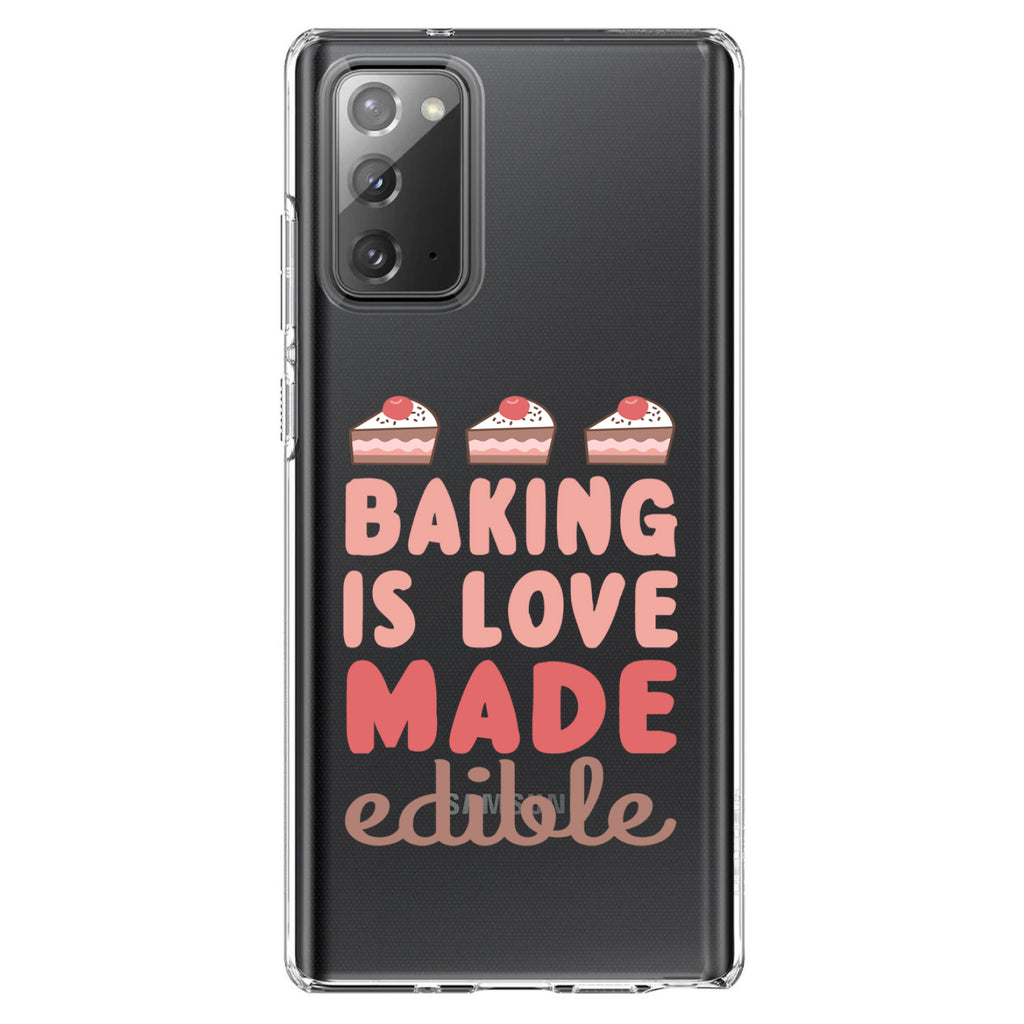 Back is Love Made Edible Clear Shockproof iPhone Case, view 8