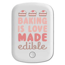 DistinctInk Magnetic Battery Pack, Wireless Portable Charger with USB-C Cable, Compatible with MagSafe iPhone 14 / 13 / 12 Series - Back is Love Made Edible