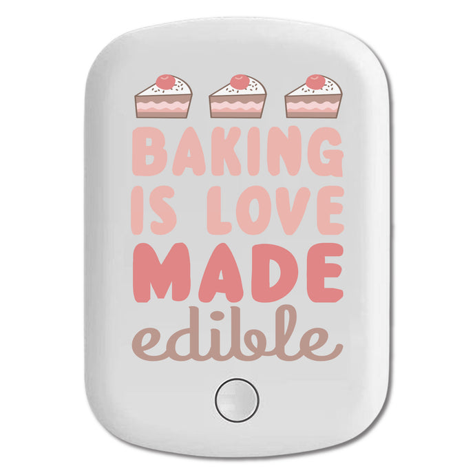 DistinctInk Magnetic Battery Pack, Wireless Portable Charger with USB-C Cable, Compatible with MagSafe iPhone 14 / 13 / 12 Series - Back is Love Made Edible