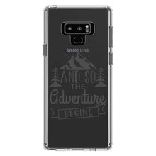 DistinctInk® Clear Shockproof Hybrid Case for Apple iPhone / Samsung Galaxy / Google Pixel - And so the Adventure Begins