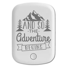DistinctInk Magnetic Battery Pack, Wireless Portable Charger with USB-C Cable, Compatible with MagSafe iPhone 14 / 13 / 12 Series - And so the Adventure Begins
