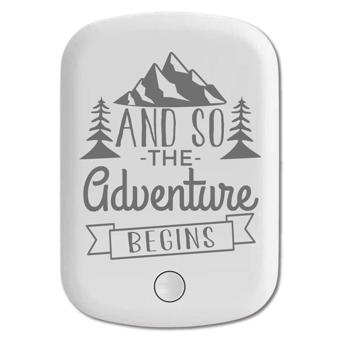 DistinctInk Magnetic Battery Pack, Wireless Portable Charger with USB-C Cable, Compatible with MagSafe iPhone 14 / 13 / 12 Series - And so the Adventure Begins