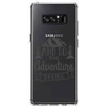 DistinctInk® Clear Shockproof Hybrid Case for Apple iPhone / Samsung Galaxy / Google Pixel - And so the Adventure Begins