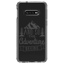 DistinctInk® Clear Shockproof Hybrid Case for Apple iPhone / Samsung Galaxy / Google Pixel - And so the Adventure Begins