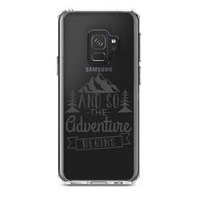 DistinctInk® Clear Shockproof Hybrid Case for Apple iPhone / Samsung Galaxy / Google Pixel - And so the Adventure Begins