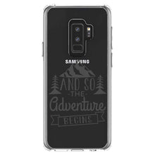 DistinctInk® Clear Shockproof Hybrid Case for Apple iPhone / Samsung Galaxy / Google Pixel - And so the Adventure Begins