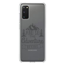 DistinctInk® Clear Shockproof Hybrid Case for Apple iPhone / Samsung Galaxy / Google Pixel - And so the Adventure Begins