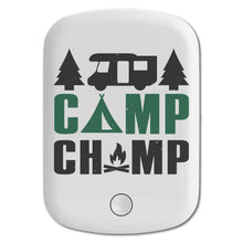 DistinctInk Magnetic Battery Pack, Wireless Portable Charger with USB-C Cable, Compatible with MagSafe iPhone 14 / 13 / 12 Series - Camp Champ - Camping Fire