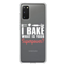DistinctInk® Clear Shockproof Hybrid Case for Apple iPhone / Samsung Galaxy / Google Pixel - I Bake What is Your Superpower